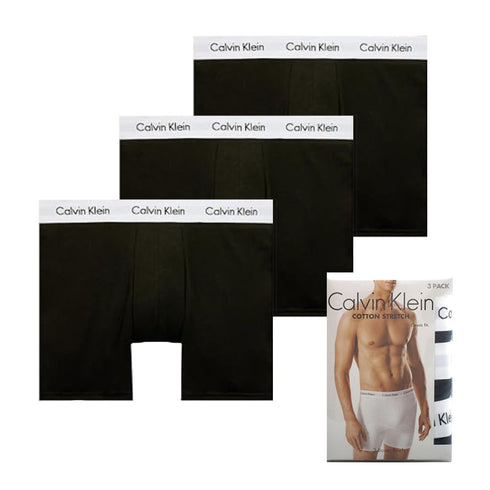 カルバンクライン CALVIN KLEIN ボクサーパンツ アンダーウェア 下着 NB1770-001-L メンズ ブラック 3枚セット 下着